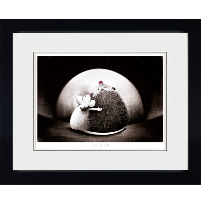 Mouse and Hedgehog, Best Friends Framed by Doug Hyde