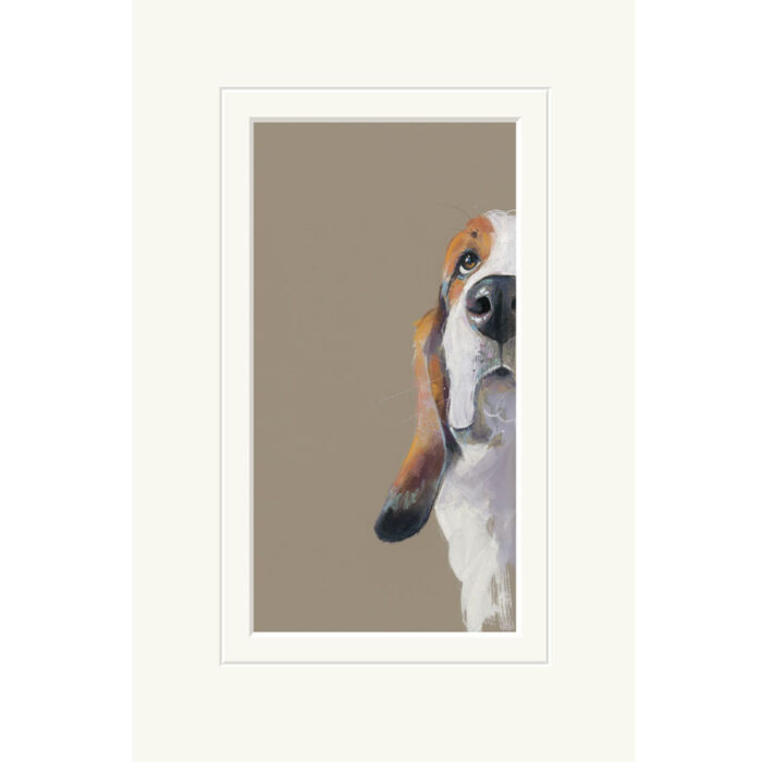 Peek A Boo, dog limited edition by Nicky Litchfield