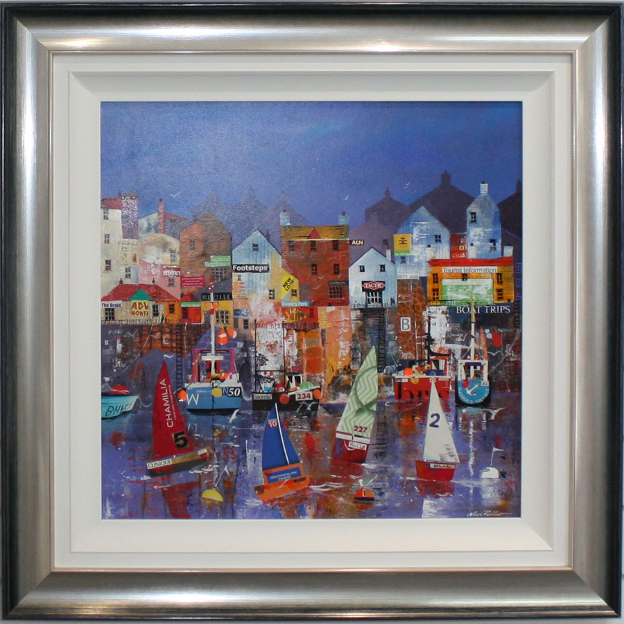 Nick Potter Harbour Fun II Original Painting Diane Hutt Gallery