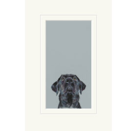 Treat Time, Black Lab, limited edition print, by Nicky Litchfield