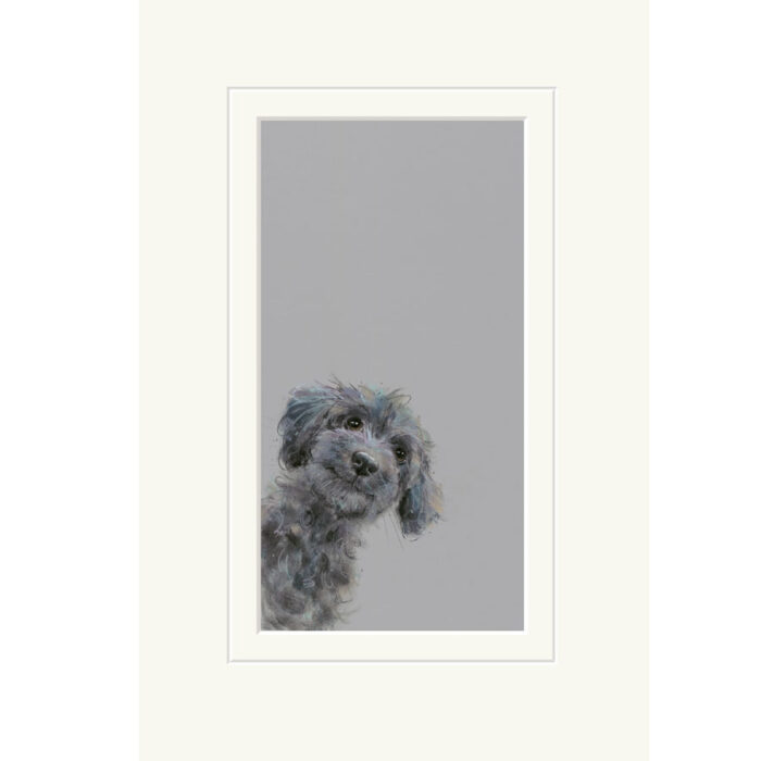 Mischief,dog,limited edition print,by Nicky Litchfield