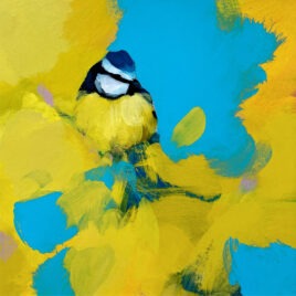 Blue Tit in Yellow and Blue, by Heidi Langridge